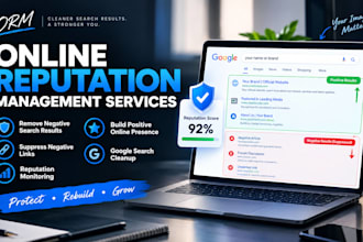 do online reputation management, ORM, services to suppress negative links
