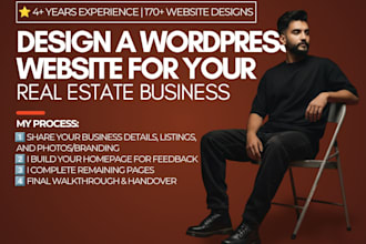 build a real estate agent website with property listings