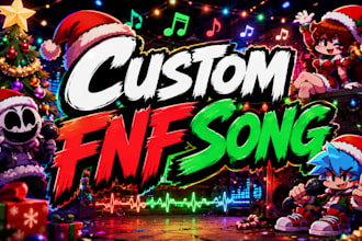 make custom christmas fnf song, festive holiday music, party song, special event