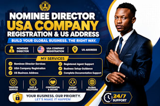 provide UK USA hong kong nominee director and USA company registration
