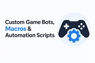 create custom game bots, macros and automation scripts for pc games