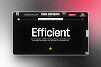 create a modern responsive landing page and website