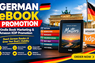 do german ebook promotion, kindle book marketing and amazon KDP promotion
