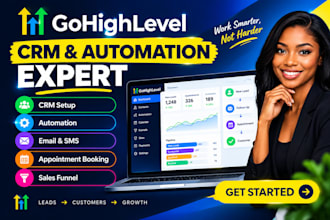 set up gohighlevel CRM automation workflows