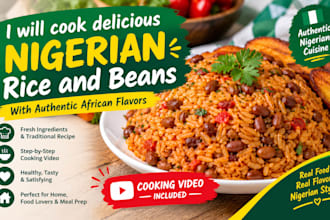 delicious nigerian rice and beans with authentic african flavors