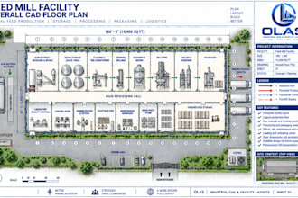 design feed mill floor plans and agricultural industrial cad layouts