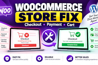 fix woocommerce checkout payment cart and store issues