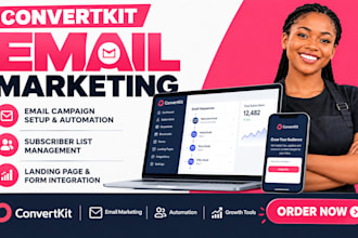 set up convertkit email automation newsletter sequences