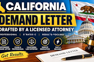 draft a california demand letter as a licensed attorney