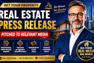 write a real estate press release for your property or company announcement