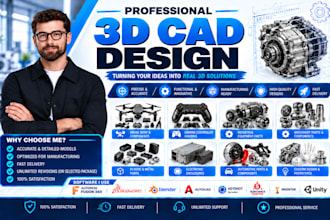 3d cad design 3d industrial product design cad modeling in solidwork 3d printing