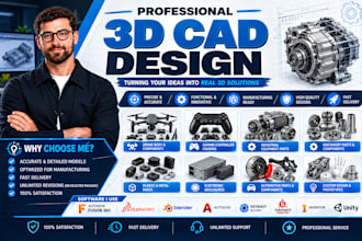 3d cad design 3d industrial product design cad modeling in solidwork 3d printing