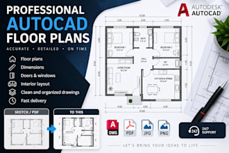 create professional floor plans in autocad