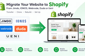 migrate jimdo ionos webnode to shopify duda ueni website to shopify migration
