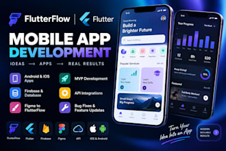 fix or build flutterflow or flutter mobile app with firebase for ios, android