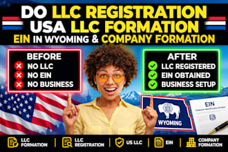 do llc registration USA llc formation ein in wyoming and company formation