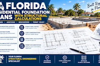 florida residential foundation plans structural calculations florida engineer