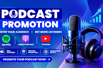 podcast promotion podcast marketing organic listeners spotify apple podcast