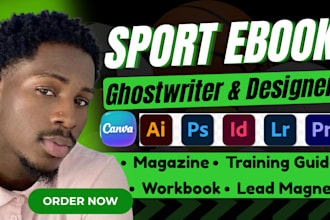 ghostwrite sport ebook, article, fitness training guide, youtube seo blog script