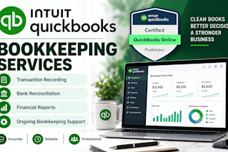 quickbooks online bookkeeping and cleanup