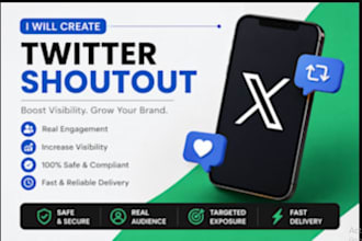 shoutout, promote, website link to 250m USA, UK, ca audience twitter, ig