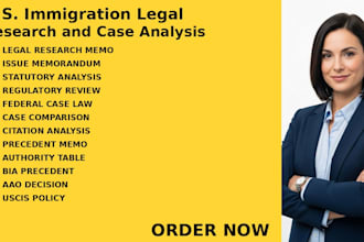 provide ny,ca,texas, georgia provide immigration law research and legal analysis