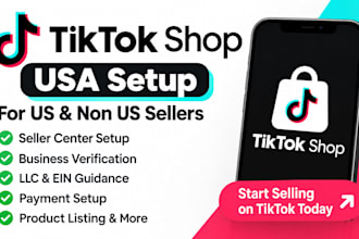 setup tiktok shop for US, non US sellers, seller center, llc, ein, verifiction