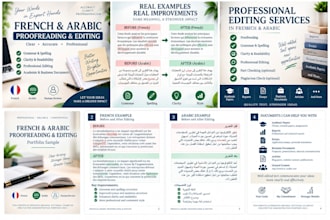 edit and proofread french and arabic