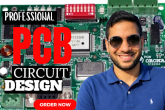 design multilayer pcb, circuit schematic and pcb layout for electronics device