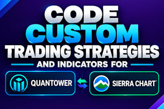 code custom trading strategies and indicators for quantower and sierra chart