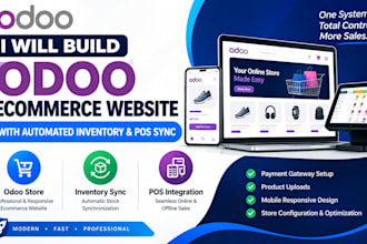 build odoo ecommerce website with automated inventory and pos sync