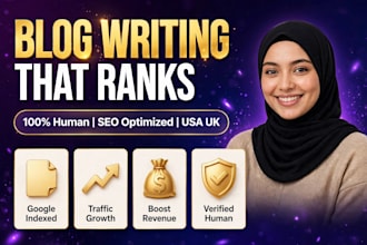 write engaging ready to post seo blog writing for your website