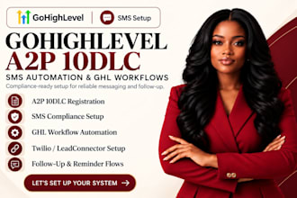 setup gohighlevel a2p 10dlc registration SMS automation and ghl workflow