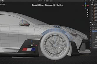 design custom 3d body kits and widebody kit, 3d printable automotive body kit