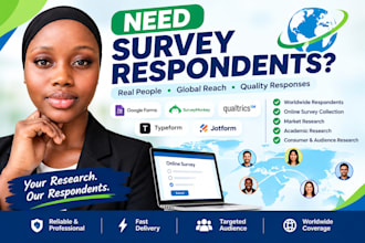 gather respondents to fill your online survey for academic and market research