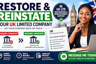 restore and reinstate your UK limited company