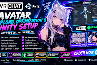 upload optimize and setup your vrchat vrc avatar in unity