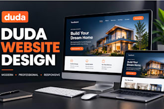 design and create duda website using duda website builder