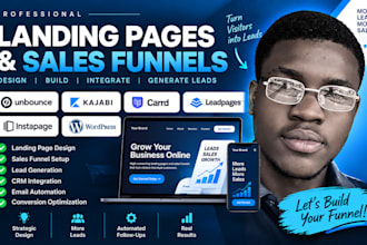 unbounce kajabi carrd landing page leadpages instapage wordpress lead generation