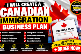 create a canadian immigration business plan