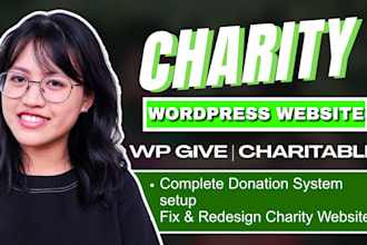 charity website charitable, wpgive website donation website nonprofit website