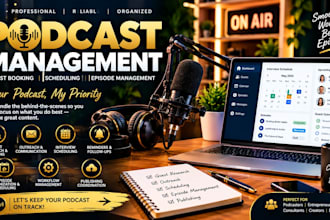 be your podcast manager for guest booking and episode management