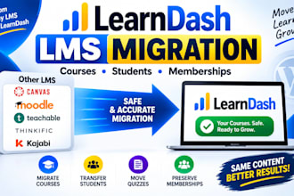migrate learndash lms courses students and memberships