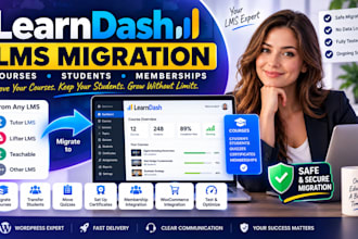 migrate learndash lms courses students and membership website