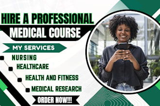 create medical online course, quiz and assessment for healthcare training
