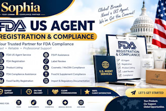 be your fda US agent for registration, compliance and product listing