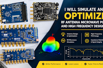 simulate, optimize rf antenna microwave pcb, 5g sub 6ghz high frequency design