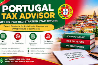 be your portugal tax advisor for nif, irs, vat registration, and tax return