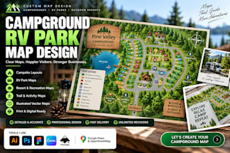 design campground rv park and campsite maps