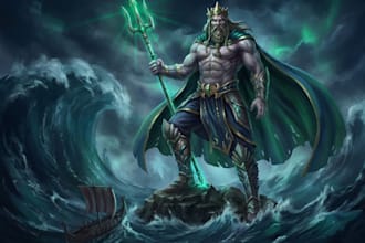draw a realistic character concept art